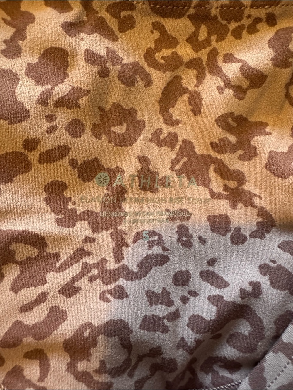 Athleta Mauve Pink Leopard Print Sports Bra and Legging Set - Picture 7 of 8